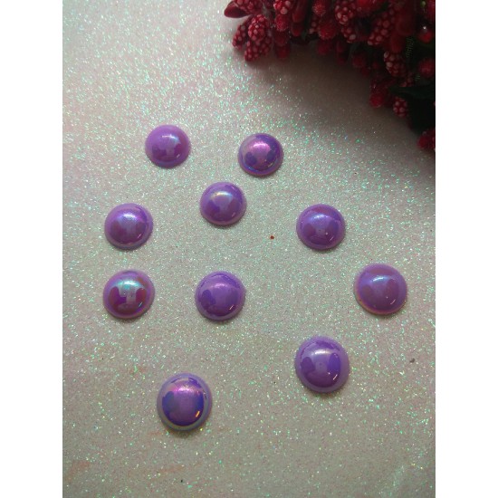 Полубусины-жемчуг(цв.сиреневый-перламутр) 12 мм, цена за 20 гр